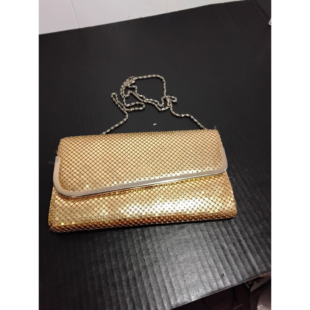 Golden Metal Shoulder Bag